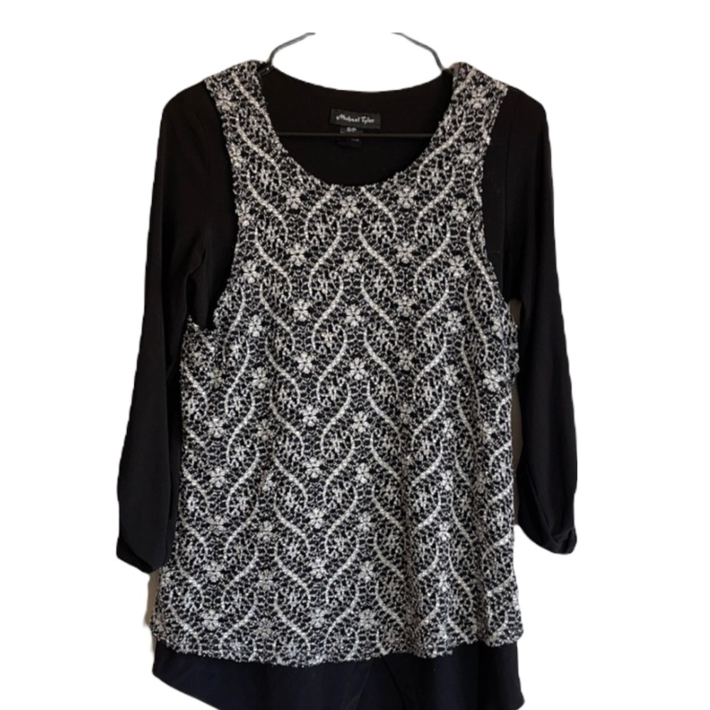 Michael Tyler Small black woman’s blouse